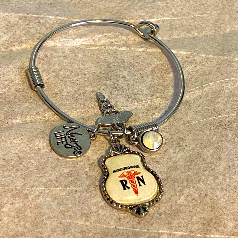 Registered Nurse Charm Bangle